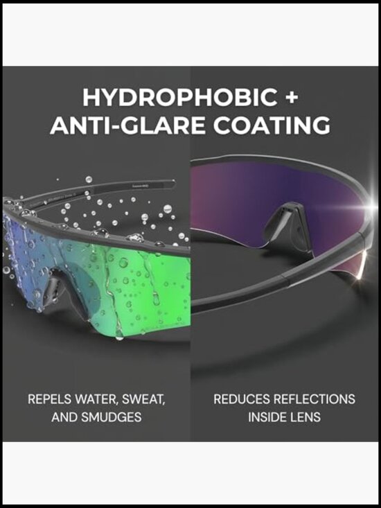 TR90 Plastic Frame Sports Sunglasses Polarized UV400 Protection